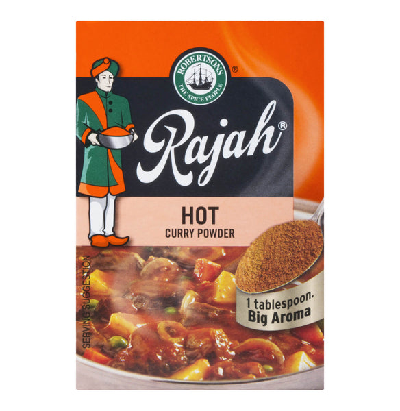 BEST BY FEBRUARY 2025: Robertsons Rajah Curry Powder Hot 100g