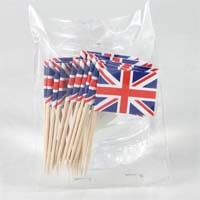 British Brands Toothpick Flags Union Jack (Pack of 25) 10g