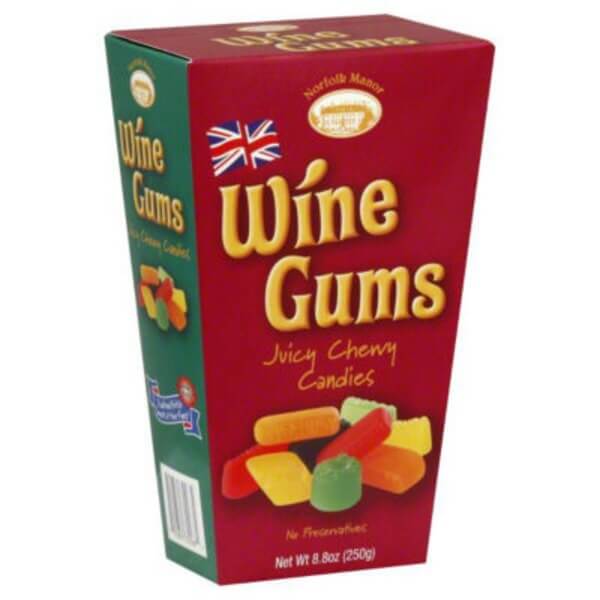 Norfolk Manor Wine Gums Carton 250g