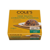 Coles Christmas Pudding Alcohol Free Vine Fruits 112g
