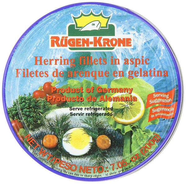 Ruegen-Krone Herring Filets in Aspic 200g