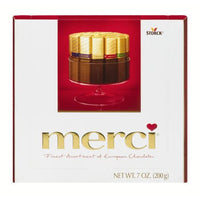 Storck Merci Assorted Milk and Dark European Chocolates (8 Varieties) 250g