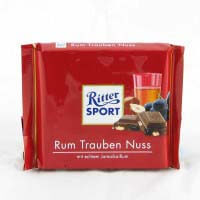 Ritter Sport Rum Raisin Nut (HEAT SENSITIVE ITEM - PLEASE ADD A THERMAL BOX TO YOUR ORDER TO PROTECT YOUR ITEMS 100g