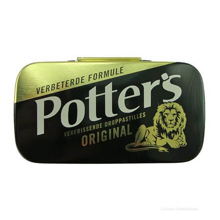 Potters Licorice Tablets Tin 12.5g