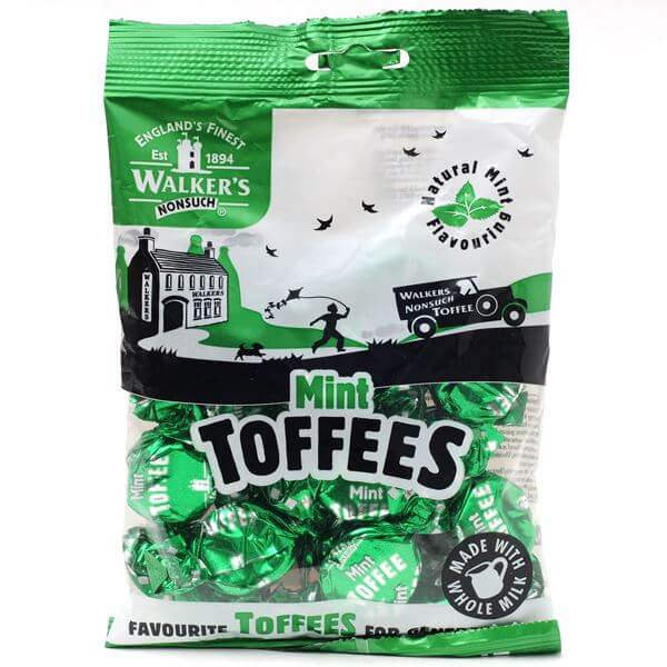 BEST BY FEBRUARY 2025: Walkers Toffee Mint Bag 150g