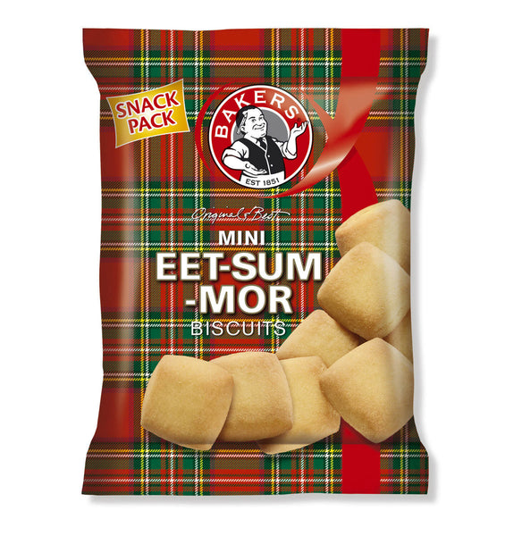 Bakers Eet Sum Mor Mini Shortbread Biscuits Bag 40g