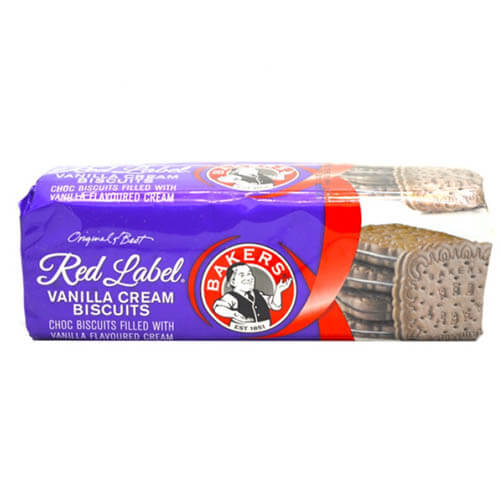 Bakers Red Label Vanilla Cream Biscuits (Kosher) 200g