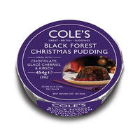 Coles Christmas Pudding Black Forest 454g