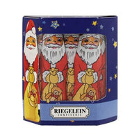 Riegelein Solid Milk Chocolate Santas (Pack of 10) 125g