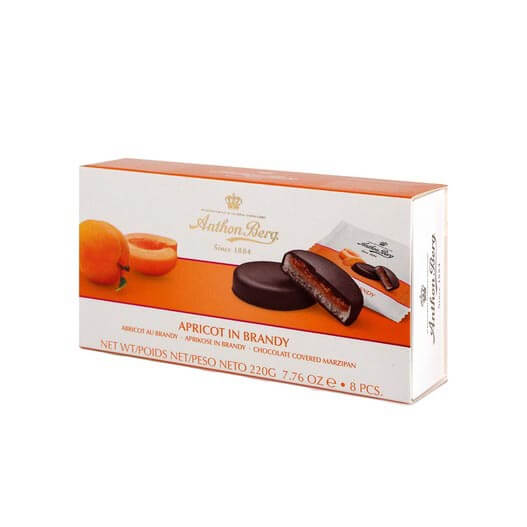 Anthon Berg Apricot in Brandy Chocolate Marzipan 220g