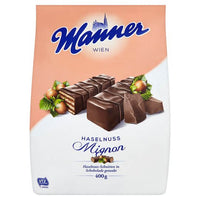 Manner Wafers Hazelnut Dark Chocolate 400g