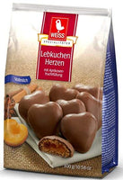 Weiss Lebkuchen Herzen Vollmilch Gefuellt 150g