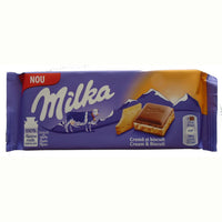 Milka Cream and Biscuit Bar (HEAT SENSITIVE ITEM - PLEASE ADD A THERMAL BOX TO YOUR ORDER TO PROTECT YOUR ITEMS 100g