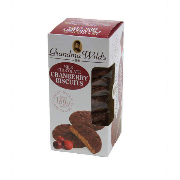 Grandma Wilds Biscuits Cranberry Milk Chocolate 150g