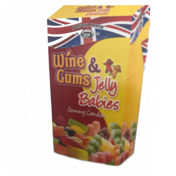 Norfolk Manor Wine Gums and Jelly Babies Carton 500g