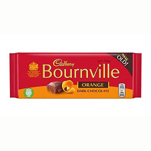 Cadbury Bournville Orange Bar (HEAT SENSITIVE ITEM - PLEASE ADD A THERMAL BOX TO YOUR ORDER TO PROTECT YOUR ITEMS 100g