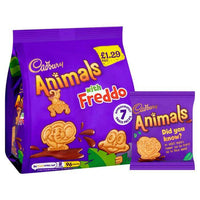 Cadbury Animals Mini Biscuits (Pack Of Approximately 5 Snack Bags) 99.5g