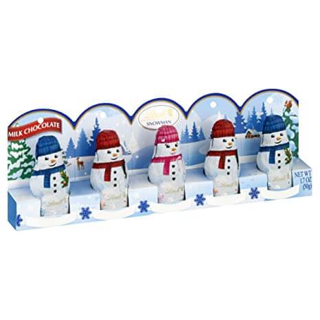 Lindt Milk Chocolate Mini Snowman (5 Pack) 50g