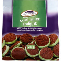 Cape Cookies Cape Cookies Mini Juliet Delight  HEAT SENSITIVE ITEM. PLEASE ADD ITEM 122942 TO THE ORDER TO TRY TO PROTECT CHOCOLATES FROM HEAT DAMAGE. 200g
