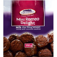 Cape Cookies Mini Romeo Delight  HEAT SENSITIVE ITEM. PLEASE ADD ITEM 122942 TO THE ORDER TO TRY TO PROTECT CHOCOLATES FROM HEAT DAMAGE. 200g