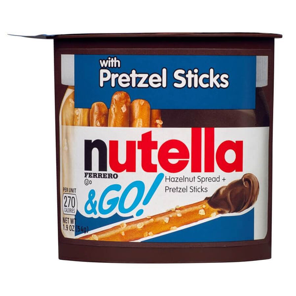 BEST BY NOVEMBER 2024: Ferrero Rocher Nutella and Go Pretzel Sticks 54g