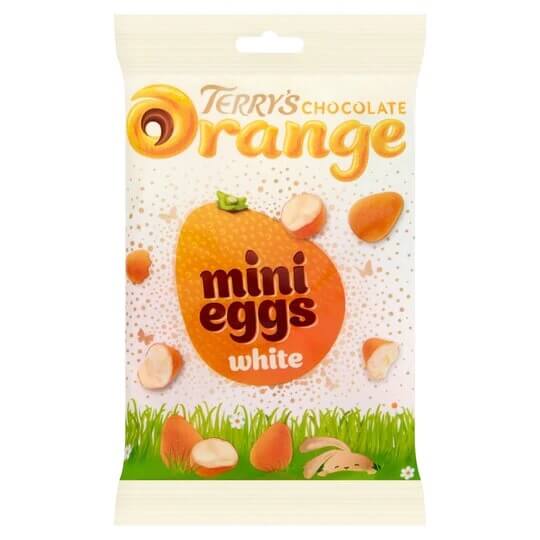 Kraft Terrys White Chocolate Orange Mini Eggs (HEAT SENSITIVE ITEM - PLEASE ADD A THERMAL BOX (ITEM NUMBER 114878) TO YOUR ORDER TO PROTECT YOUR ITEMS FROM HEAT DAMAGE 80g