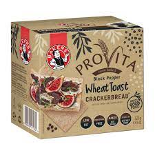 Bakers Provita Crackerbread Black Pepper 125g