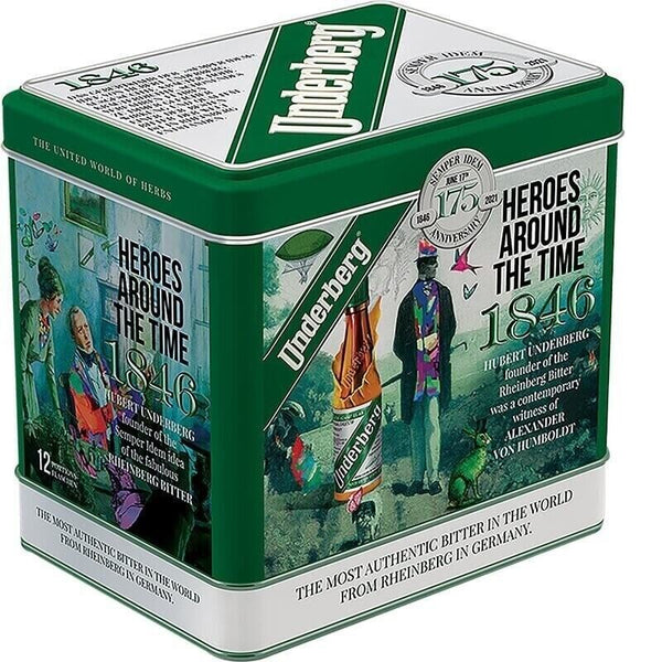 Underberg Herbal Bitters Gift Tin 12 Bottles 240ml