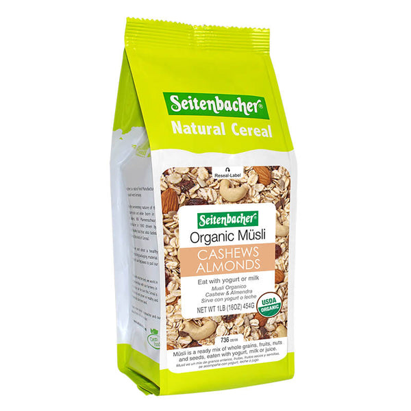 Seitenbacher Muesli Organic Cashew Almond 454g