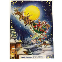 Advent Calendar Erikas Traditional Advent Calendar BLUE Santa and Sleigh 48g