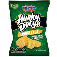 Tayto Hunky Dory Crinkle Cut Cheese and Spring Onion Crisps 37g