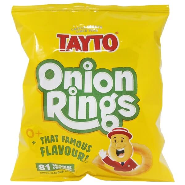 BEST BY DECEMBER 2024: Tayto Onion Rings 17g