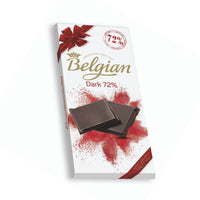 The Belgian 72% Dark Chocolate Bar (HEAT SENSITIVE ITEM - PLEASE ADD A THERMAL BOX TO YOUR ORDER TO PROTECT YOUR ITEMS 100g