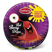 Kalfany Crazy Drops Red Berry Dose Sugar Free Sweetly Sour 50g