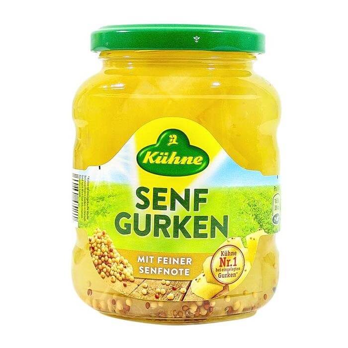 Kuehne Mustard Gherkins 330g Origins World Foods