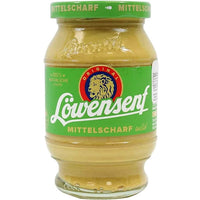 Loewensenf Medium Sharp Mustard Glass 250ml