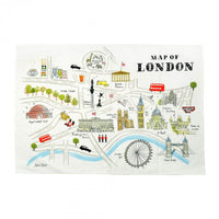 Alice Tait Map of London Tea Towel 80g