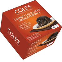 Coles Double Chocolate and Orange Pudding 350g