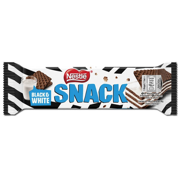 Nestle Snack Black and White Chocolate Wafers with White Creamy Filling (HEAT SENSITIVE ITEM - PLEASE ADD A THERMAL BOX TO YOUR ORDER TO PROTECT YOUR ITEMS 33g