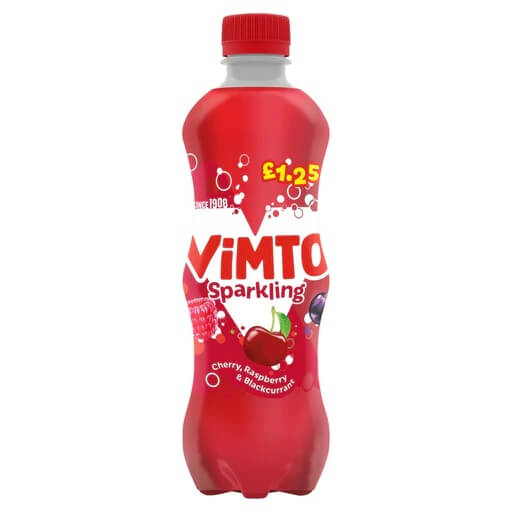 BEST BY MARCH 2024: Vimto Sparkling Cherry, Raspberry and Blackcurrant 500ml