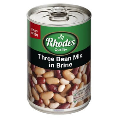 Rhodes Three Bean Salad in Brine 400g