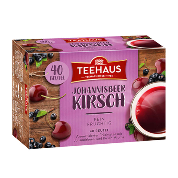 Teehaus Johannisbeer Kirsche 40 Tea Bags 90g