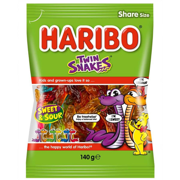 Haribo Twin Snakes 140g