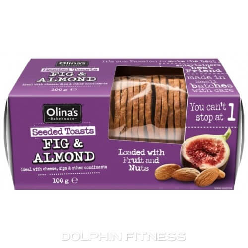 BEST BY NOVEMBER 2024: Olinas Bakehouse Fig and Almond Crackers 100g