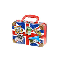 Churchills Union Jack Suitcase Tin English Toffees 150g