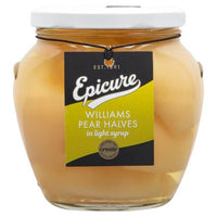 Epicure William Pear Halves In Syrup Jar 570g