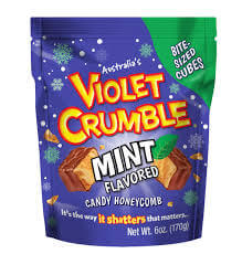 Nestle Violet Crumble Mint Chocolate Bite Size Cubes Pouch 170g