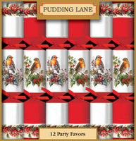 Pudding Lane Robin and Berries Cracker 12 X 12.5 Inch 500g