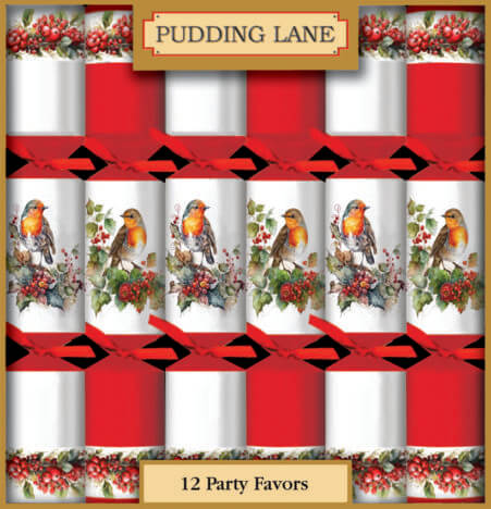 Pudding Lane Robin and Berries Cracker 12 X 12.5 Inch 500g