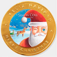 Simon Coll Santa Medallion Coin 60g